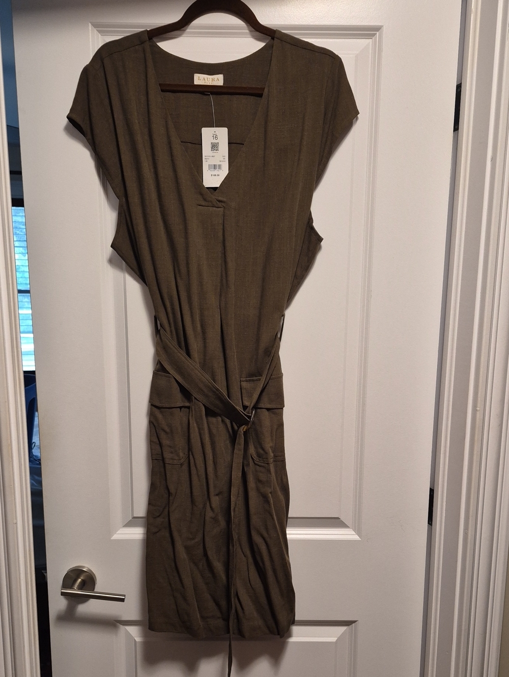 Laura Olive Midi Dress
